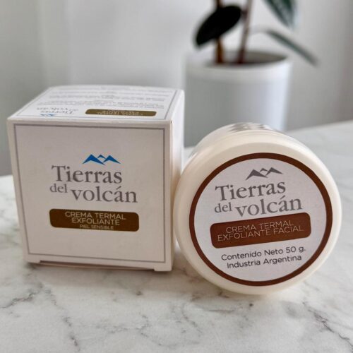 Tierras del volcan crema termal exfoliante pieles sensibles