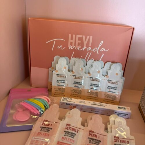 542 - Kit de lash lifting - 10 Set (Perm1 y Sett2) + 16 Pro Lash Botox en Monodosis - Melania