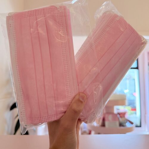 730 - BARBIJO TRICAPA ROSA - 10 UNIDADES