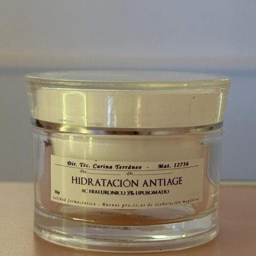 907 - CREMA HIDRATACIÓN ANTIAGE - ÁCIDO HIALURÓNICO 5% LIPOSOMADO - 50 GR - CARI TERRÁNEO
