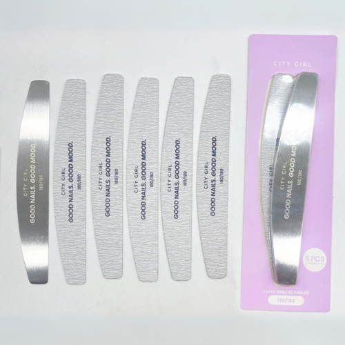 993 - Pack Lima Metal + 5 repuestos 180/180 City Girl