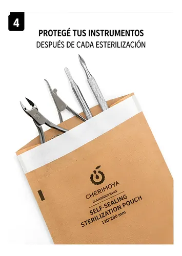 1012 - BOLSA ESTERILIZACIÓN AUTOSELLANTE - CHERIMOYA - PAK 10